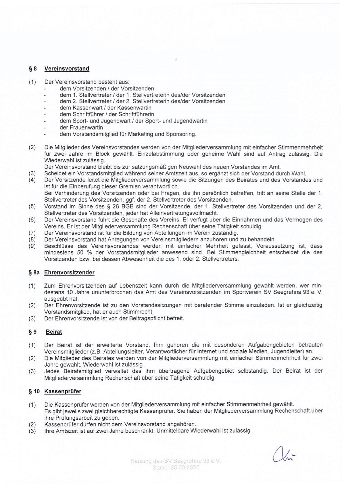 Vereinssatzung Seite 4