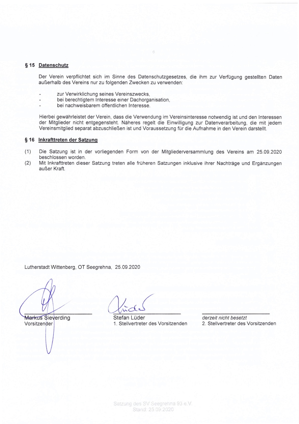 Vereinssatzung Seite 6